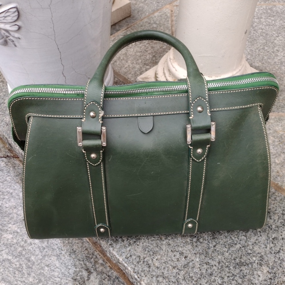 Dooney & Bourke Alto Leather Satchel in Ivy Green - Picture 2 of 6